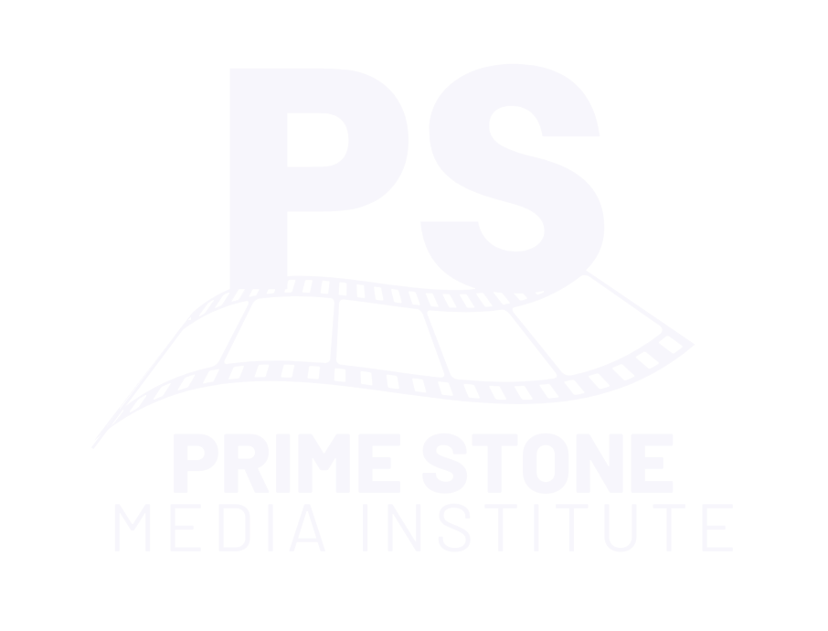 PRIME STONE MEDIA INSTITUTE white LOGO